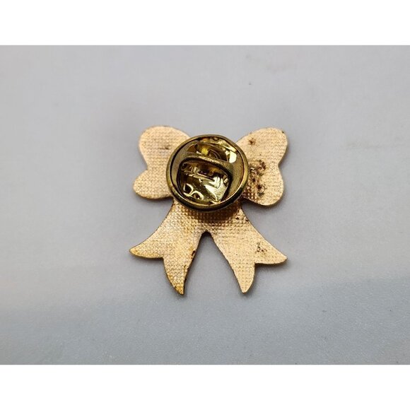 Yellow Ribbon Pin Yellow Ribbon Gold Tone Lapel Pin Vintage Support Our Troops - Picture 2 of 3